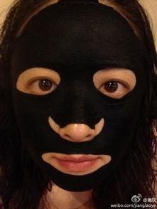 明星敷黑面膜图片,揭秘敷黑面膜的神奇效果