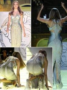 明星走秀摔,明星走秀不慎摔跤瞬间